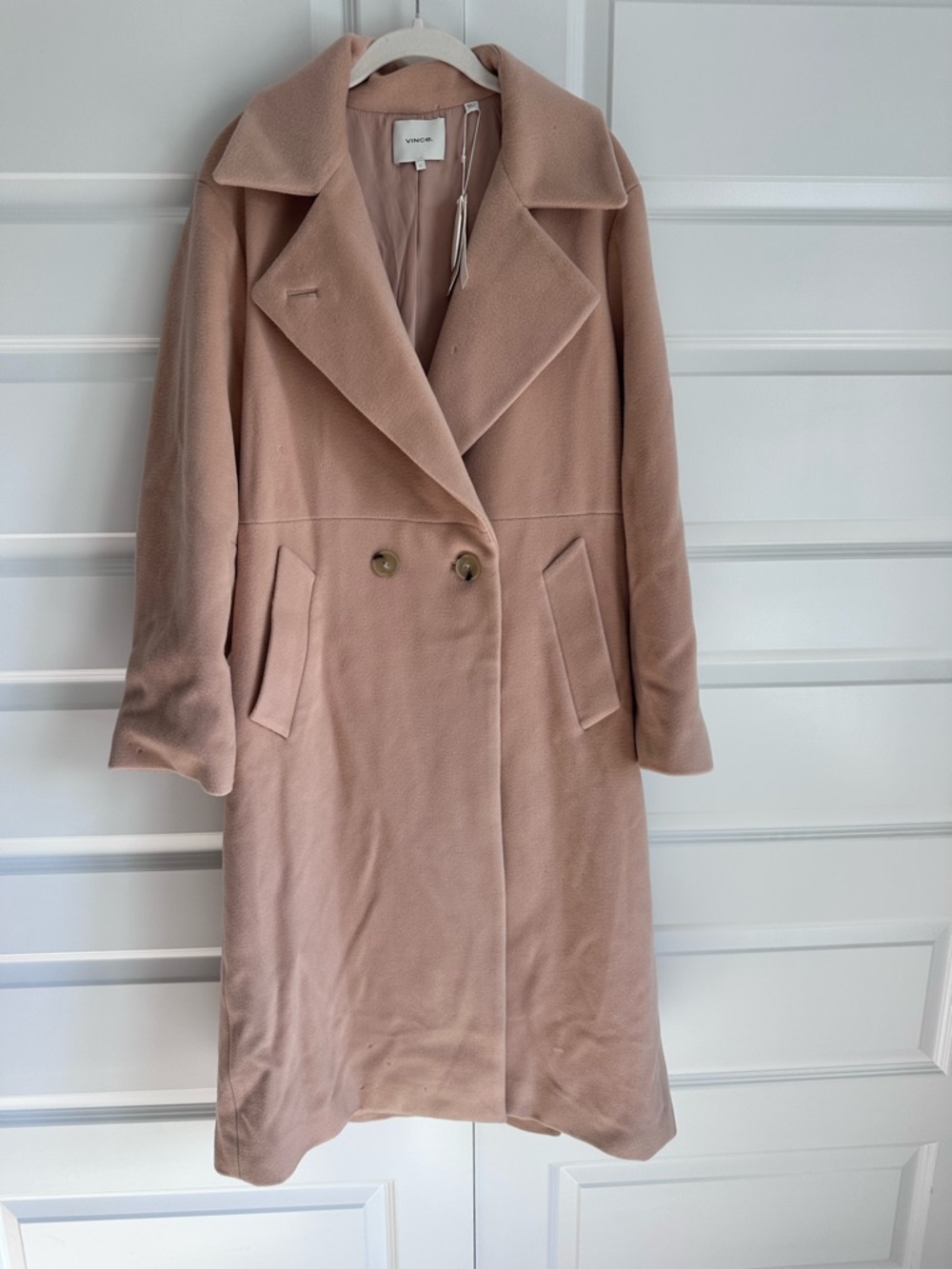 VINCE Double Breasted Belted Winter Wool Coat NWT L
